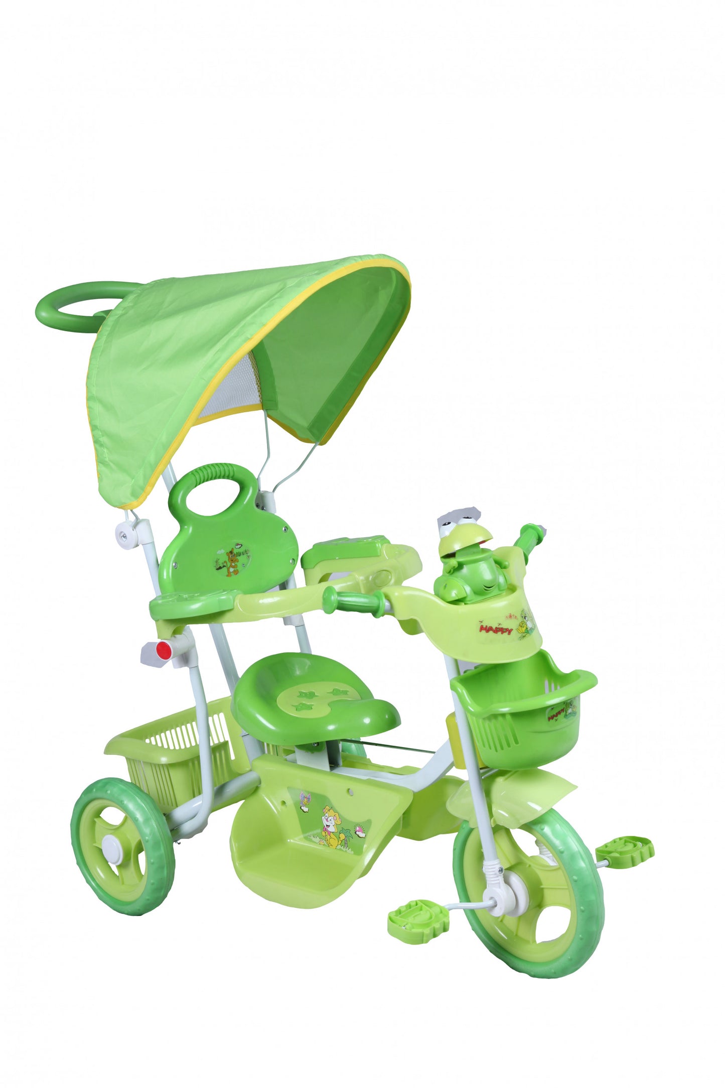 TRICICLO BABY BUBU VERDE con maniglione direzionale ODG