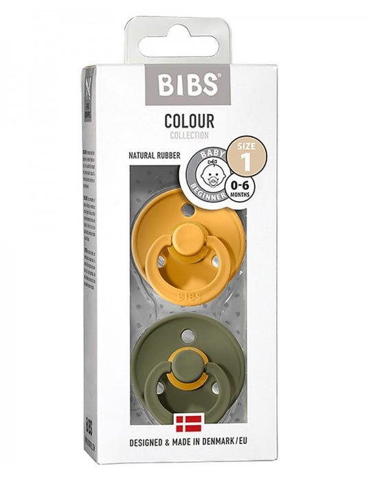 CONF. 2 SUCCHIETTI BIBS MIELE E VERDE OLIVA A CILIEGIA