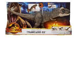 Jurassic World- Dinosauro articolato T-Rex devasta e divora MATTEL