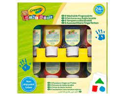 Crayola 8 Washable Figerpaint colori a dita Crayola