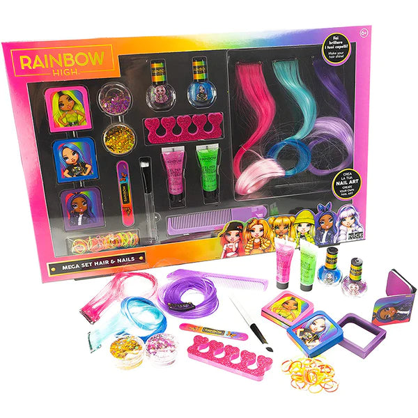 Rainbow High Mega Set Capelli E Unghie