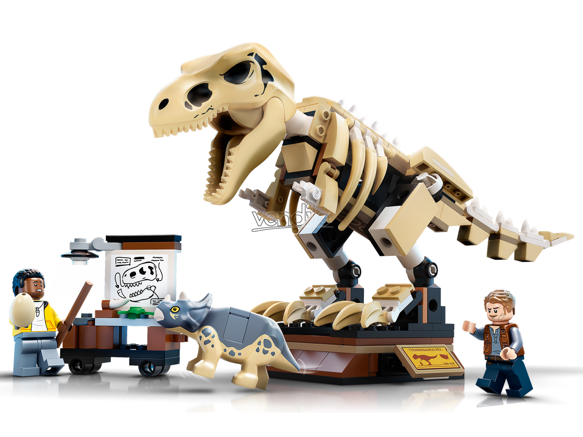 LEGO Jurassic World La Mostra del Fossile di Dinosauro T. Rex, – CIPRIANI  SHOP