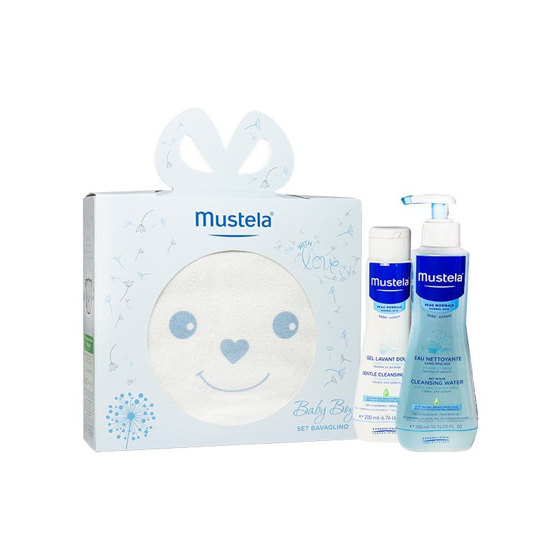 MUSTELA COFANETTO BAVAGLINO detergente delicato e fluido detergente