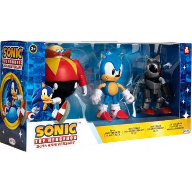 Sonic The Hedgehog 30Th Anniversary pack 3 figures 10cm Jakks Pacific