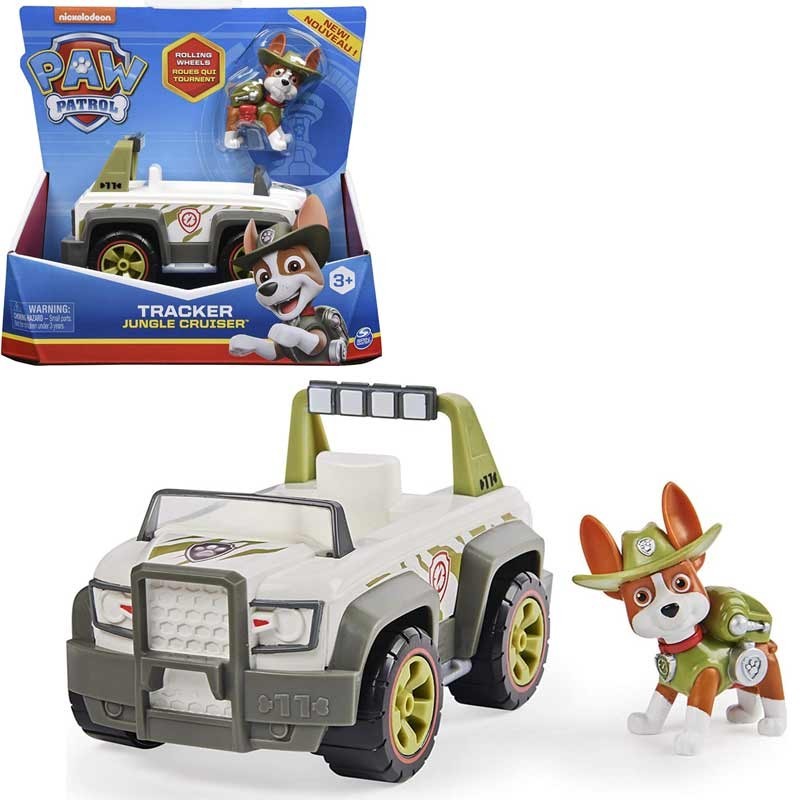 PAW PATROL VEICOLO JUNGLE CRUISE DI TRACKER + PERSONAGGIO 6061801