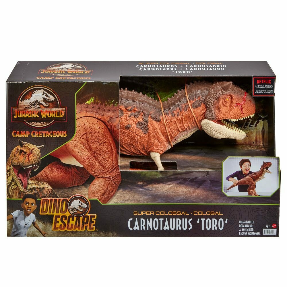 JURASSIC JW CARNOTAURO SUPER COLOSSALE hby86 MATTEL